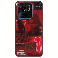 Aesthetic Red Xiaomi Redmi 10C Black TPU (Μαύρη Σιλικόνη)