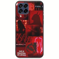 Aesthetic Red Samsung Galaxy M53 5G Black TPU (Μαύρη Σιλικόνη)