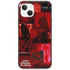Aesthetic Red iPhone 14 Black TPU (Μαύρη Σιλικόνη)