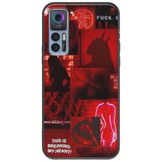 Aesthetic Red TCL 30 / 30 5G / 30+ Black TPU (Μαύρη Σιλικόνη)