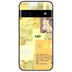 Aesthetic Yellow Google Pixel 6a 5G Black TPU (Μαύρη Σιλικόνη)