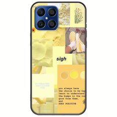 Aesthetic Yellow Honor X8 Black TPU (Μαύρη Σιλικόνη)