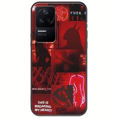 Aesthetic Red Xiaomi Poco F4 5G Black TPU (Μαύρη Σιλικόνη)