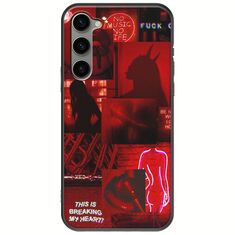Aesthetic Red Samsung Galaxy S23 5G Black TPU (Μαύρη Σιλικόνη)