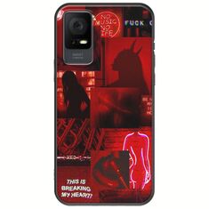 Aesthetic Red TCL 408 Black TPU (Μαύρη Σιλικόνη)