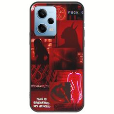 Aesthetic Red Xiaomi Redmi Note 12 4G Black TPU (Μαύρη Σιλικόνη)