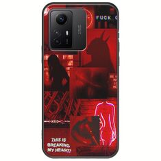 Aesthetic Red Xiaomi Redmi Note 12S Black TPU (Μαύρη Σιλικόνη)