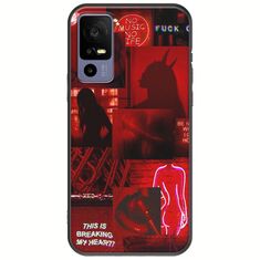 Aesthetic Red TCL 40R 5G Black TPU (Μαύρη Σιλικόνη)
