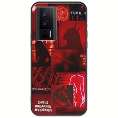 Aesthetic Red Xiaomi Poco F5 Pro 5G Black TPU (Μαύρη Σιλικόνη)