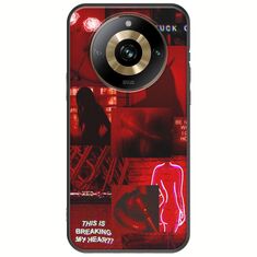 Aesthetic Red Realme 11 Pro Plus 5G Black TPU (Μαύρη Σιλικόνη)