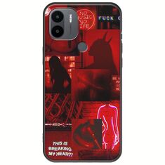 Aesthetic Red Xiaomi Redmi A1 Plus Black TPU (Μαύρη Σιλικόνη)
