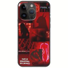 Aesthetic Red iPhone 15 Pro Max Black TPU (Μαύρη Σιλικόνη)