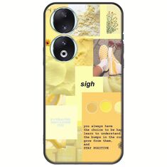 Aesthetic Yellow Honor 90 5G Black TPU (Μαύρη Σιλικόνη)