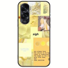 Aesthetic Yellow Honor 90 Lite 5G Black TPU (Μαύρη Σιλικόνη)
