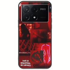 Aesthetic Red Xiaomi Poco X6 Pro 5G Black TPU (Μαύρη Σιλικόνη)