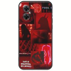 Aesthetic Red Xiaomi Poco M4 5G Black TPU (Μαύρη Σιλικόνη)