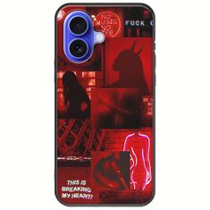 Aesthetic Red iPhone 16 Black TPU (Μαύρη Σιλικόνη)