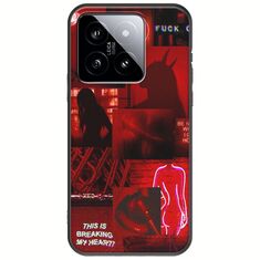 Aesthetic Red Xiaomi 14T 5G Black TPU (Μαύρη Σιλικόνη)