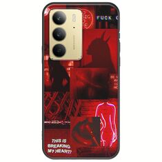 Aesthetic Red Realme C75 4G Black TPU (Μαύρη Σιλικόνη)