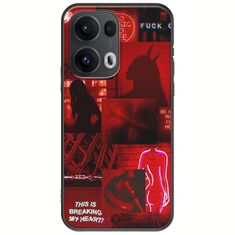 Aesthetic Red Oppo Reno 13 Pro 5G Black TPU (Μαύρη Σιλικόνη)