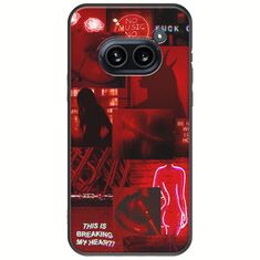 Aesthetic Red Nothing Phone (2a) 5G Black TPU (Μαύρη Σιλικόνη)