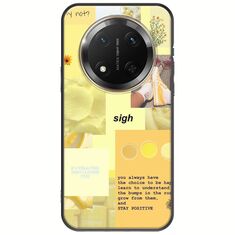 Aesthetic Yellow Honor Magic 7 Lite 5G Black TPU (Μαύρη Σιλικόνη)