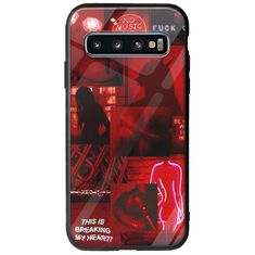 Aesthetic Red Samsung Galaxy S10 Plus Groove TPU (Tempered Glass και TPU)