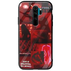 Aesthetic Red Xiaomi Redmi Note 8 Pro Groove TPU (Tempered Glass και TPU)
