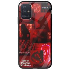 Aesthetic Red Samsung Galaxy A51 Groove TPU (Tempered Glass και TPU)