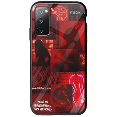 Aesthetic Red Samsung Galaxy S20 Groove TPU (Tempered Glass και TPU)