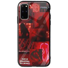 Aesthetic Red Samsung Galaxy S20 Plus Groove TPU (Tempered Glass και TPU)