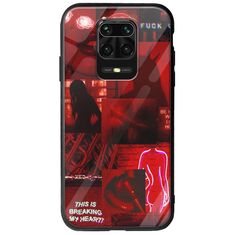 Aesthetic Red Xiaomi Redmi Note 9S / 9 Pro / 9 Pro Max Groove TPU (Tempered Glass και TPU)