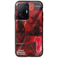 Aesthetic Red Xiaomi 11T / 11T Pro Groove TPU (Tempered Glass και TPU)