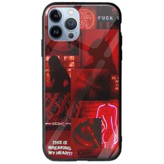 Aesthetic Red iPhone 12 Pro Groove TPU (Tempered Glass και TPU)