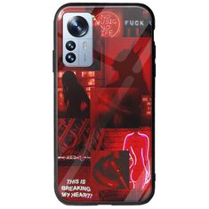Aesthetic Red Xiaomi 12 Pro Groove TPU (Tempered Glass και TPU)
