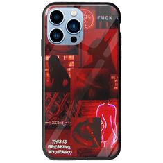 Aesthetic Red iPhone 14 Pro Max Groove TPU (Tempered Glass και TPU)