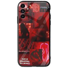 Aesthetic Red Samsung Galaxy A13 5G Groove TPU (Tempered Glass και TPU)