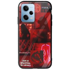 Aesthetic Red Xiaomi Redmi Note 12 4G Groove TPU (Tempered Glass και TPU)