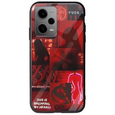 Aesthetic Red Xiaomi Poco X5 5G Groove TPU (Tempered Glass και TPU)