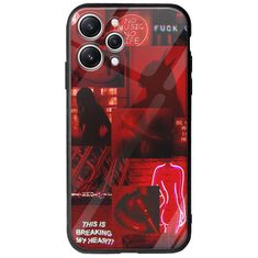 Aesthetic Red Xiaomi Redmi 12 Groove TPU (Tempered Glass και TPU)