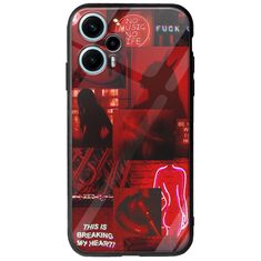 Aesthetic Red Xiaomi Poco F5 5G Groove TPU (Tempered Glass και TPU)
