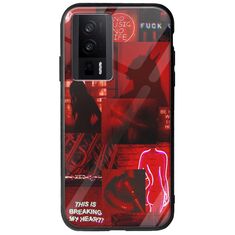 Aesthetic Red Xiaomi Poco F5 Pro 5G Groove TPU (Tempered Glass και TPU)