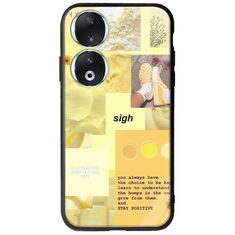 Aesthetic Yellow Honor 90 5G Groove TPU (Tempered Glass και TPU)