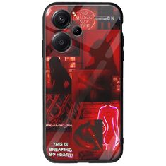 Aesthetic Red Xiaomi Redmi Note 13 Pro Plus 5G Groove TPU (Tempered Glass και TPU)