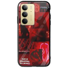 Aesthetic Red Realme C75 4G Groove TPU (Tempered Glass και TPU)