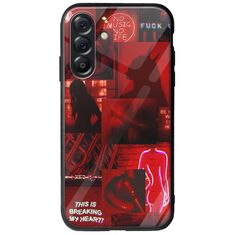 Aesthetic Red Samsung Galaxy A56 5G Groove TPU (Tempered Glass και TPU)