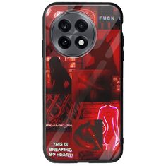 Aesthetic Red OnePlus 13R 5G Groove TPU (Tempered Glass και TPU)