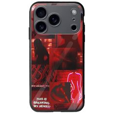 Aesthetic Red iPhone 17 Pro Max Groove TPU (Tempered Glass και TPU)