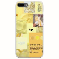 Aesthetic Yellow iPhone 7 Plus Flexible TPU (Διάφανη Σιλικόνη)
