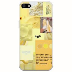 Aesthetic Yellow iPhone 5/5s/SE 2016 Flexible TPU (Διάφανη Σιλικόνη)